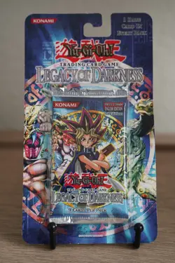 2002 Yugioh LOD 1st Edition Legacy of Darkness Blister Pack Sealed TCG - Image 1