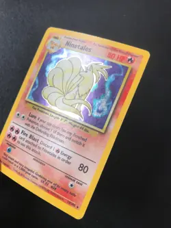 2 Ninetales 12/102 BASE set Pokemon holo rare card MP - Image 3