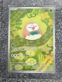 Mega Evolution: Perfect Order Rowlet 90/88 Illustration Rare Pokemon Card - NM - Image 1
