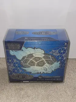 Pokemon TCG Stellar Crown Pokemon Center ETB With Plastic Protector - Image 1