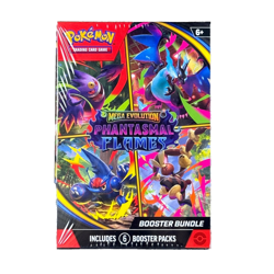 Pokemon TCG Mega Evolution Phantasmal Flames Booster Bundle Sealed 6 Packs - Image 1