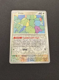Pokemon TCG Ditto 132/165 Sv: Scarlet & Violet 151 Reverse Holofoil Near Mint - Image 2