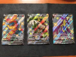 Pokemon Lotto 3 Carte V CROMATICHE Shiny Centiskorch,Rillaboom,Toxtricity ITA NM - Image 1