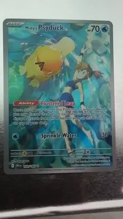 Pokemon Misty's Psyduck Illustration Rare Sv10: Destined Rivals Holo 193/182 - Image 1