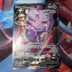 pokemon tcg Genesect V (Alternate Full Art) 255/264 Swsh08: Fusion Strike Holo - Image 1