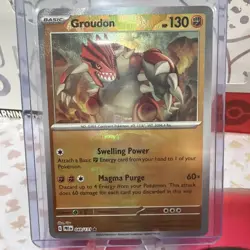 Groudon (Master Ball Pattern) Holo Prismatic Evolutions Rare 049/131 Pokemon TCG - Image 1