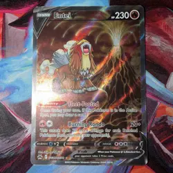 Pokemon Entei V Ultra Rare Full Art GG36/GG70 Crown Zenith Galarian Gallery Holo - Image 1