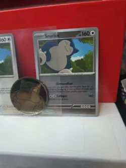 = SNORLAX = PERFECT ORDER , REVERSE HOLO, REGULAR + SNORLAX POKEMON COIN - Image 1