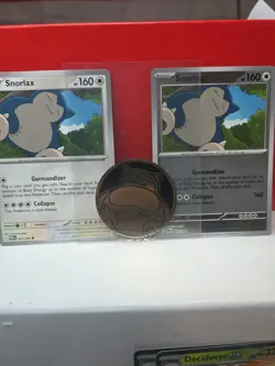 = SNORLAX = PERFECT ORDER , REVERSE HOLO, REGULAR + SNORLAX POKEMON COIN - Image 4
