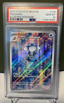 Pokemon 2023 Poliwhirl 176/165 Illustration Rare 151 GEM MINT PSA 10 - Image 1
