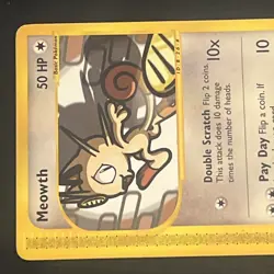 Meowth 121/165 Expedition Base Set Regular Pokemon TCG 2002 - LP - Image 5