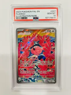 Pokemon Flamingo 227/193 Paldea Evolved Illustration Rare PSA 10 GEM MINT - Image 1