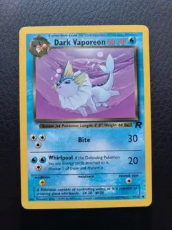 Dark Vaporeon 45/82 Uncommon Pokemon Team Rocket Unlimited - Image 1