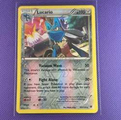 Pokemon Lucario 63/124 Fates Collide Reverse Holo Rare 110HP Stage 1 English - Image 1