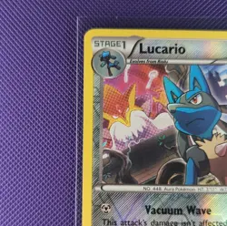 Pokemon Lucario 63/124 Fates Collide Reverse Holo Rare 110HP Stage 1 English - Image 2