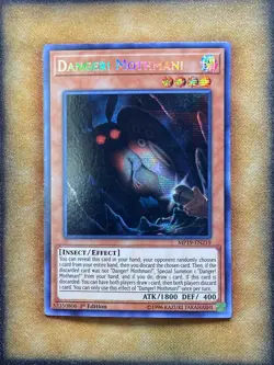 Yugioh Danger! Mothman! MP19-EN219 Secret Rare 1st Ed NM - Image 1