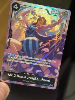 One Piece CCG ALT ART Mr.2.Bon.Kurei OP14-091 RARE Baroque Works - Image 1