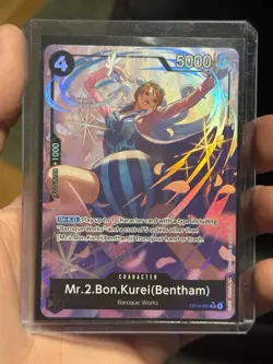 One Piece CCG ALT ART Mr.2.Bon.Kurei OP14-091 RARE Baroque Works - Image 4