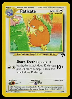 Pokemon Card - Raticate Southern Islands 6/18 Promo - Image 1