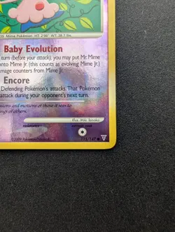 NM Pokemon Mime Jr Reverse Holo Card 114/147 Supreme Victors - Image 5