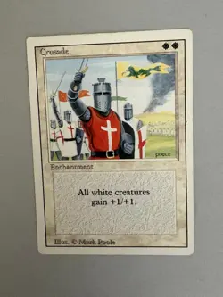 Crusade - MTG - Revised - MP - Very Nice Vintage Card - BANNED #5 - Image 1