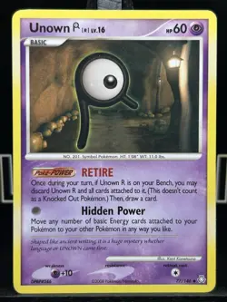 Pokemon TCG Unown (R) 77/146 Legends Awakened Uncommon Card Regular LP - Image 3
