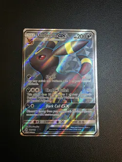 Pokemon Umbreon GX TCG Full Art Ultra Rare Holo Card 142/149 Sun & Moon Base Set - Image 1