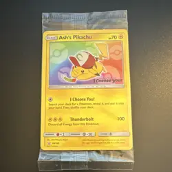 Pokemon Ash's Pikachu SM108 SM Promo Regular 2017 Basic Card - Image 1
