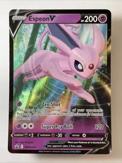 Espeon V SWSH201 - SWSH: Sword & Shield Promo Cards Holo (NM++) - Image 1
