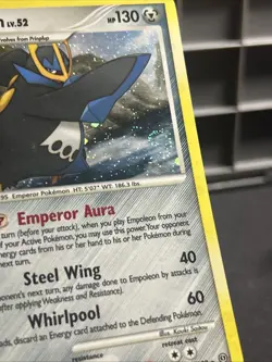 Empoleon 2/100 Stormfront Pokemon TCG Holo Rare Card SWIRL - Image 2