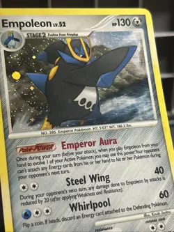 Empoleon 2/100 Stormfront Pokemon TCG Holo Rare Card SWIRL - Image 3