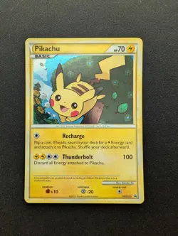 NM Pokemon Pikachu Holo Card HGSS03 Black Star Promo 2010 - Image 1