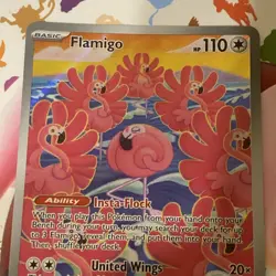 Pokemon TCG Flamigo Paldea Evolved Holo Card 227/193 Illustration Rare - Image 3