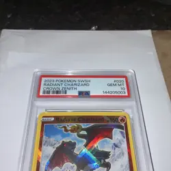 RADIANT CHARIZARD 020/159 Crown Zenith Holo Pokemon Card PSA 10 GEM MT - Image 4