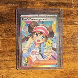 Pokemon Rosa's Encouragement Trainer-Supporter Full Art Holo Card 091/080 - Image 1