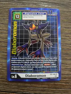 Digimon Classic Collection EX1-065 Diaboromon Alt Alternate Art Card TCG M/NM - Image 3