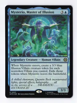 Mysterio, Master of Illusion (Foil) 0037 (R) MTG Marvel's Spider-Man (SPM) - Image 1