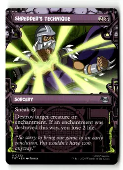 Shredder's Technique (Showcase) 0232 TMNT Magic: The Gathering NM - Image 1