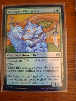 Chomping Changeling Foil 172 Lorwyn Eclipsed Magic the Gathering - Image 1