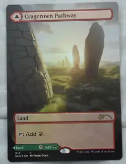 Magic The Gathering Cragcrown Pathway (Borderless) Secret Lair Series (SLU) NM - Image 1