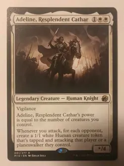 MTG Adeline, Resplendent Cathar Innistrad: Midnight Hunt R 001 Magic - Image 1