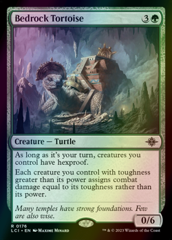 MTG Bedrock Tortoise Foil ** The Lost Caverns of Ixalan ** English - Image 1