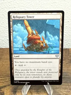 Reliquary Tower (425) Commander Masters LP MTG Magic the Gathering - Image 1