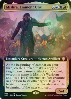 MTG Mishra, Eminent One Extended Art Foil ** Brothers' War Commander ** English - Image 1