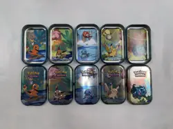 Pokemon TCG: Kanto Friends Mini Tins Complete Art Set ~ All 5 Tins ~ *EMPTY* - Image 2