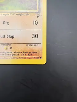 DIGLETT 71/130 VINTAGE WOTC Pokemon Card BASE SET 2 LP - Image 5