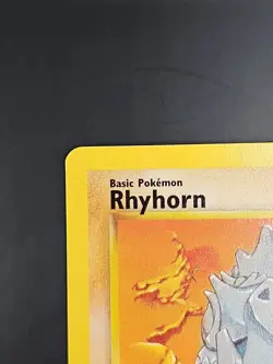 RHYHORN 90/130 Base Set 2 Common Pokemon Card Unlimited Edition LP - Image 3