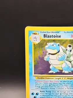 Blastoise 2/102 Base Set Holo Rare 100 HP Pokemon TCG Card Vintage WOTC MP - Image 4