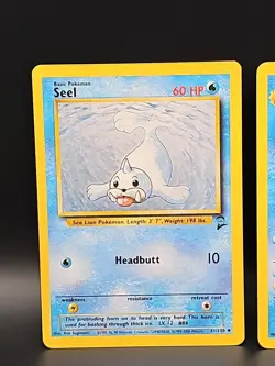 Dewgong 36/130 AND Seel 61/130 - Base Set 2 Pokemon Card WOTC Vintage-LP - Image 3