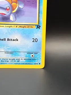 Squirtle 68/82 Team Rocket Pokemon Card Vintage WOTC LP - Image 5
